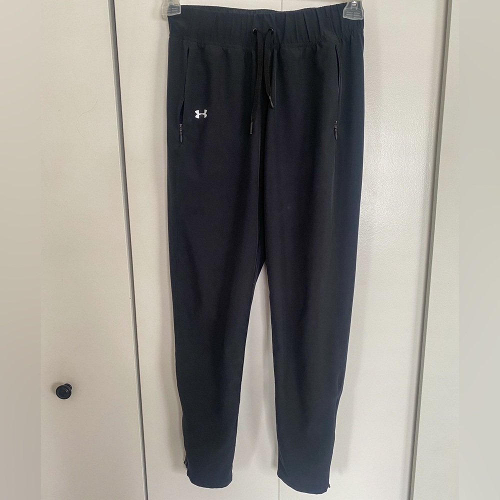 Unisex Under Armour “Stormproof” Black Rain Pants Size Small - Waterproof